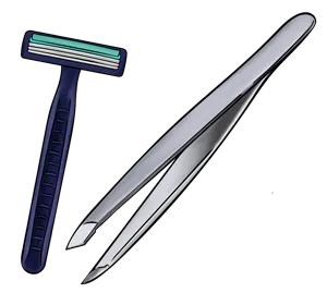 Razor tweezers